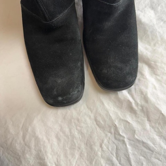 Salvatore Ferragamo Black Suede Boot with Faux Fur Cuff Sz 7.5 (2A — narrow) - Picture 8 of 8